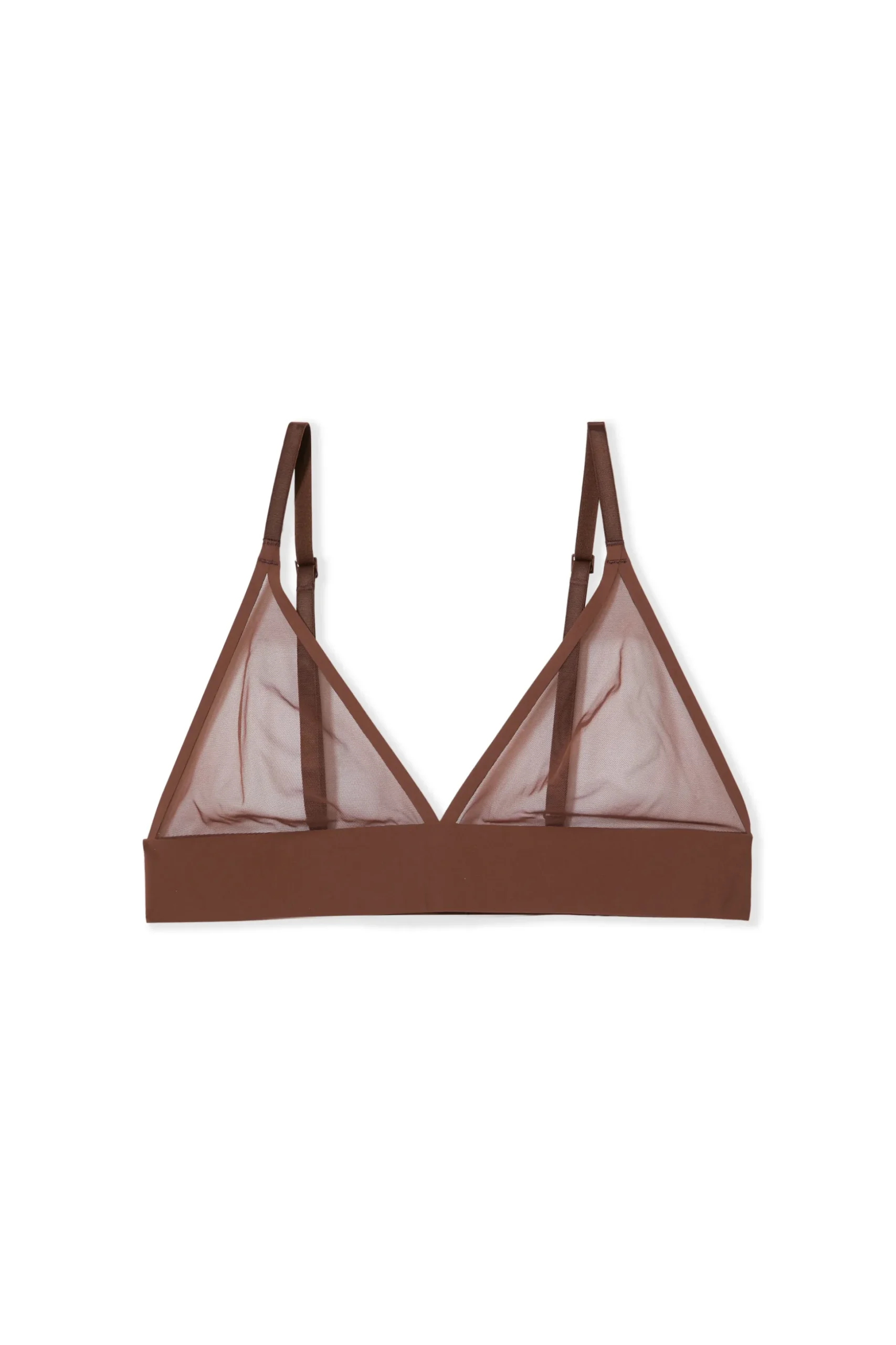 Soutien-gorge triangle sans armatures en tulle
