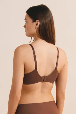 Soutien-gorge triangle sans armature en microfibre