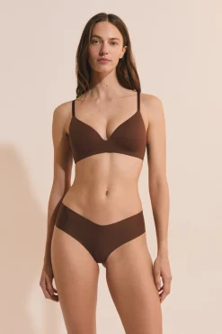 Soutien-gorge triangle sans armature en microfibre