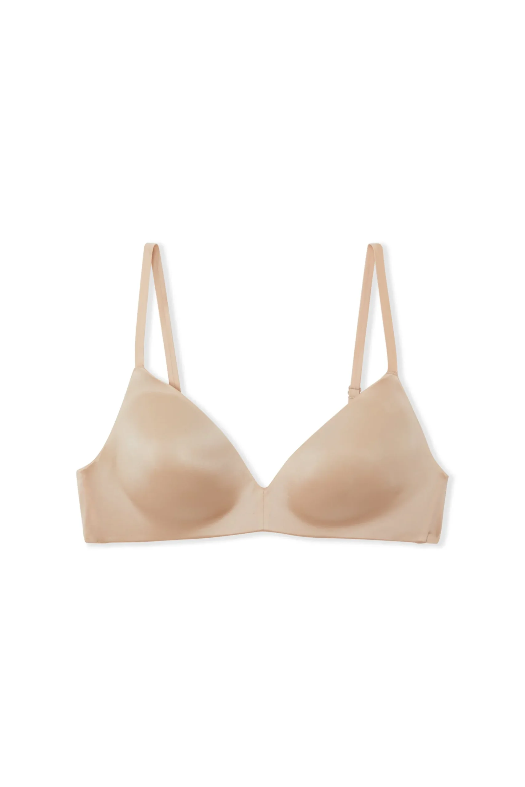 Soutien-gorge triangle sans armatures satiné