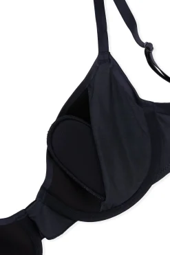 Soutien-gorge triangle sans armatures satiné