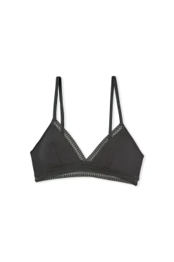 Soutien-gorge triangle sans armatures, pads amovibles en coton biologique