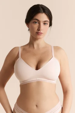 Soutien-gorge triangle sans armatures avec détails en dentelle