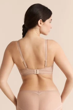 Soutien-gorge triangle sans armatures avec détails en dentelle