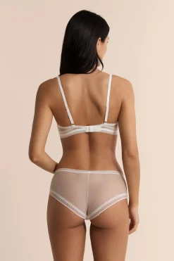 Soutien-gorge triangle sans armatures avec détails en dentelle