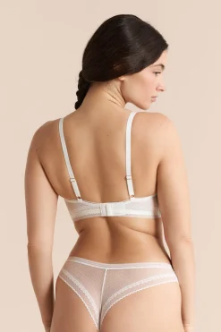 Soutien-gorge triangle sans armatures avec détails en dentelle