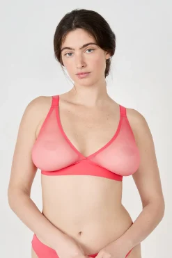 Soutien-gorge triangle sans armatures en tulle