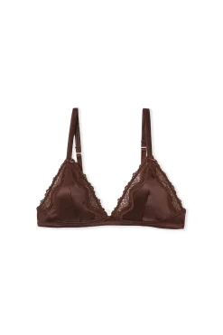 Soutien-gorge triangle satiné