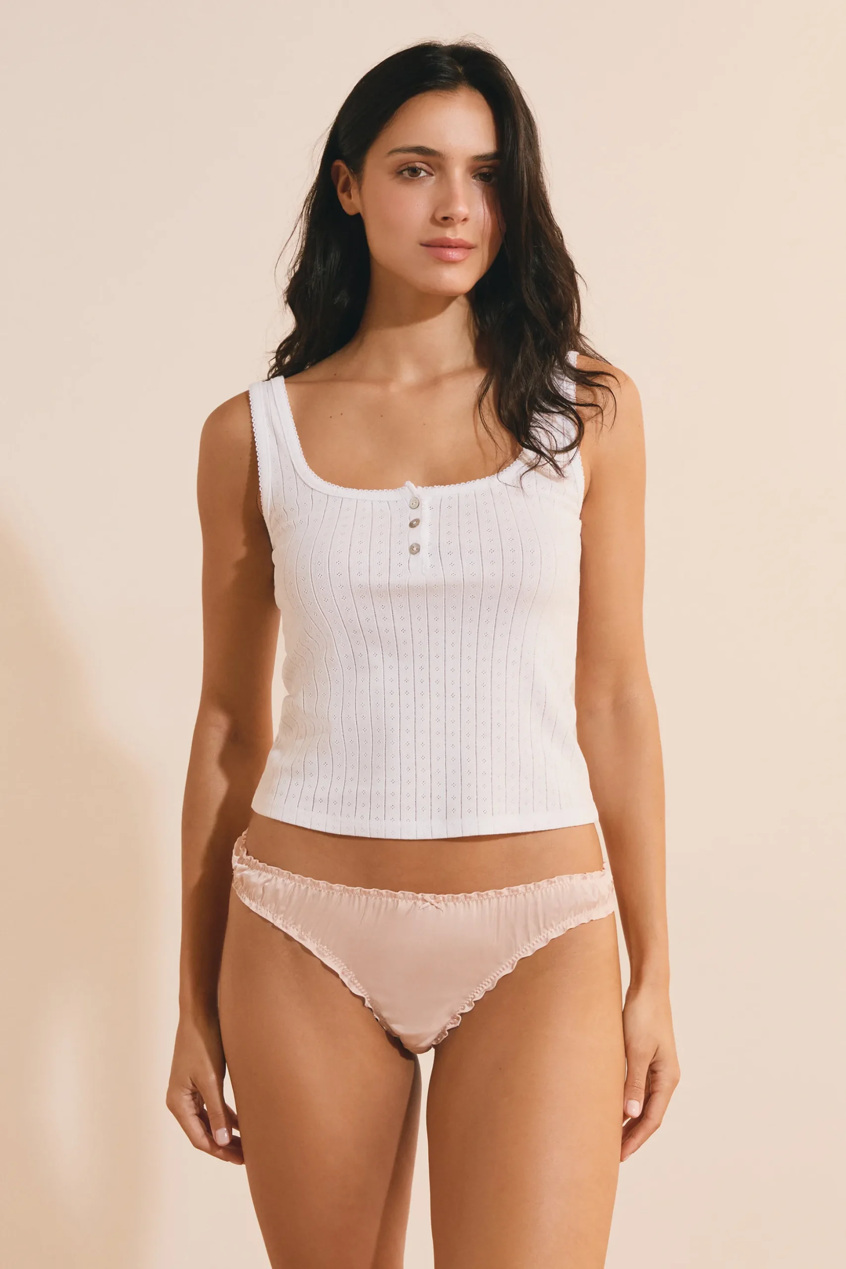 String bloomer satiné