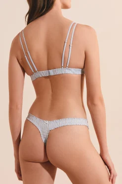 String en coton à rayures