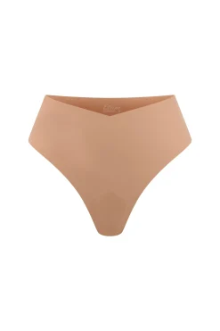 String high leg effet lissant en microfibre