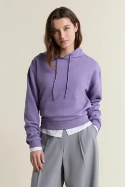 Sweatshirt à capuche en coton