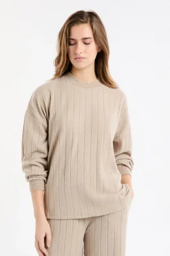 Sweatshirt de pyjama col rond