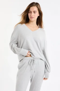 Sweatshirt de pyjama col V