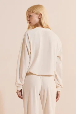 Sweatshirt de pyjama côtelé
