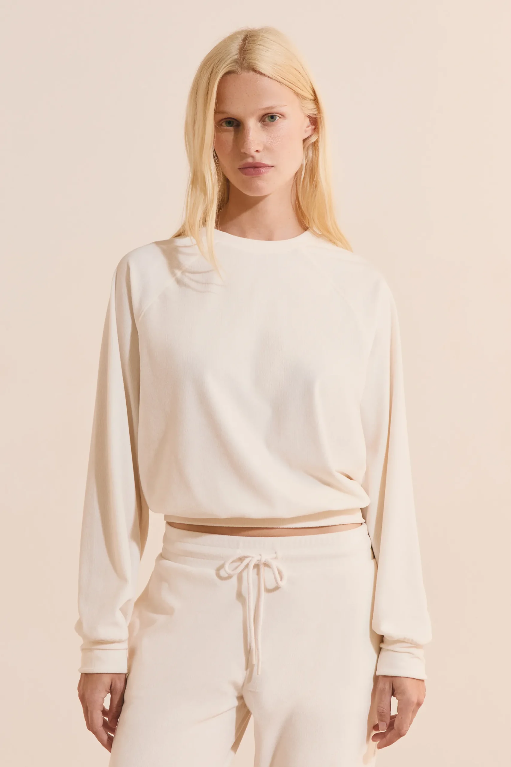 Sweatshirt de pyjama côtelé