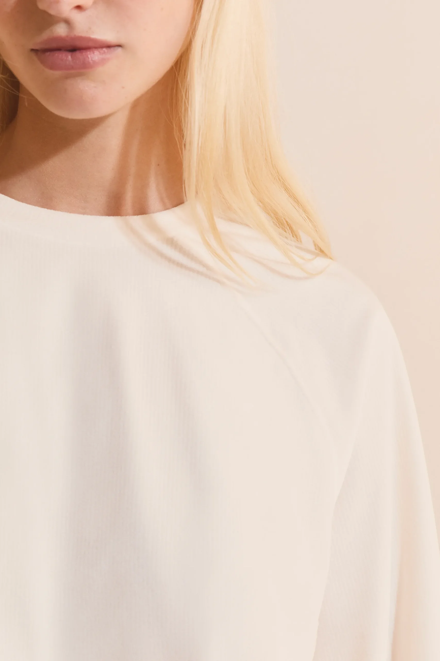 Sweatshirt de pyjama côtelé