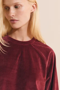 Sweatshirt de pyjama côtelé