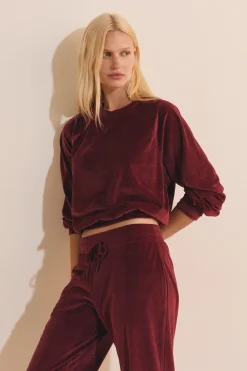 Sweatshirt de pyjama côtelé