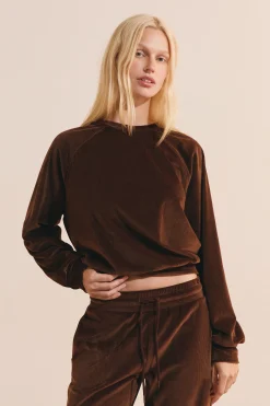 Sweatshirt de pyjama côtelé