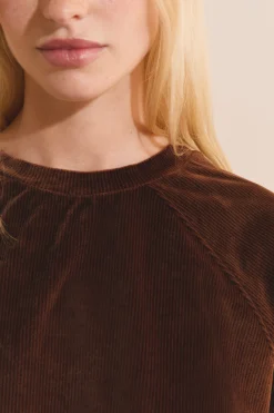 Sweatshirt de pyjama côtelé
