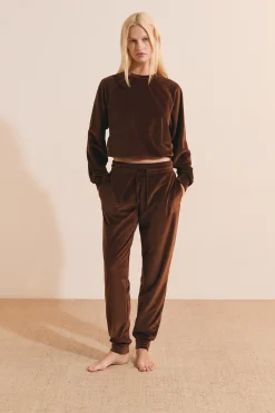 Sweatshirt de pyjama côtelé