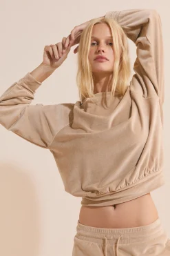 Sweatshirt de pyjama côtelé