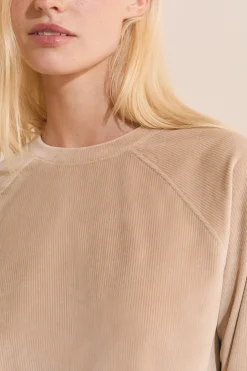 Sweatshirt de pyjama côtelé