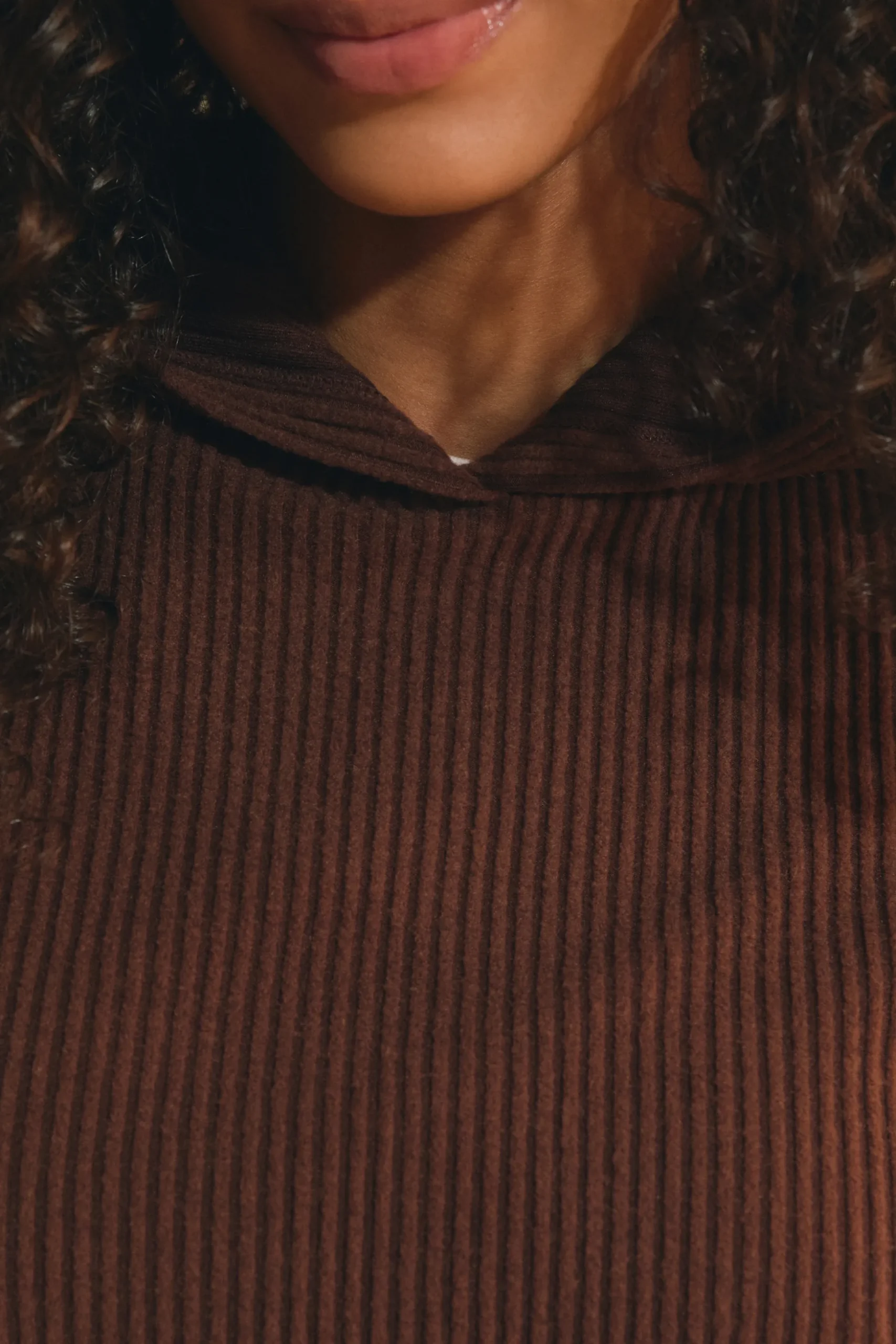 Sweatshirt de pyjama en velours côtelé