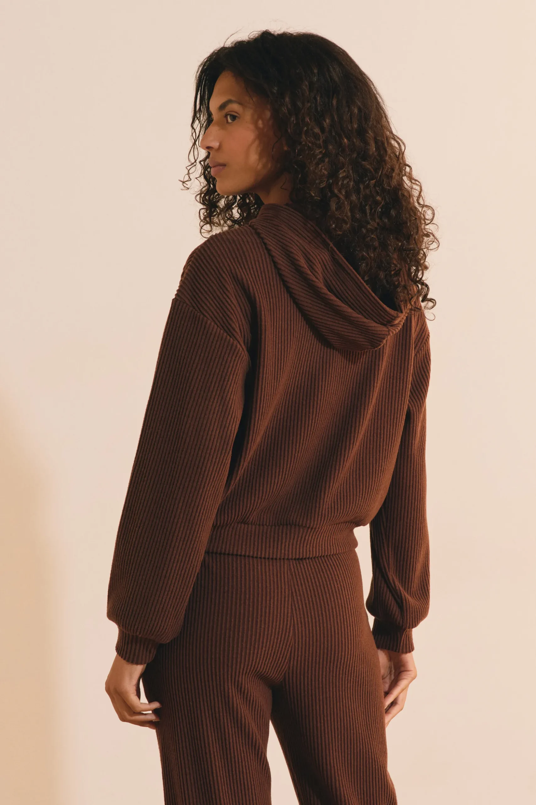 Sweatshirt de pyjama en velours côtelé