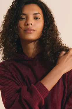 Sweatshirt de pyjama en velours côtelé