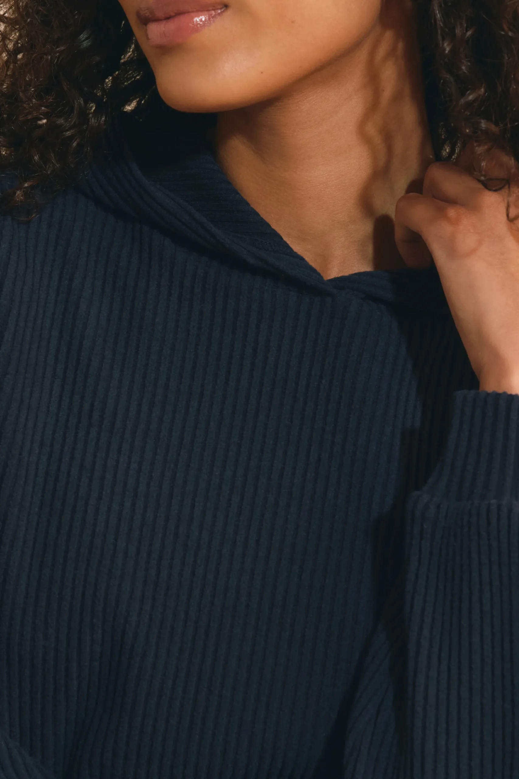 Sweatshirt de pyjama en velours côtelé