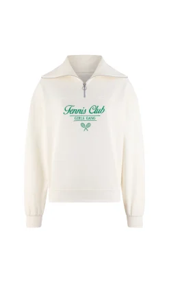 Sweatshirt en coton avec écriture 