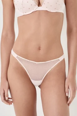 Tanga avec broderie