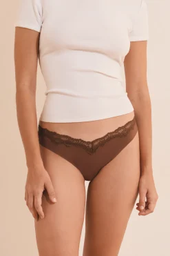 Tanga avec détail dentelle