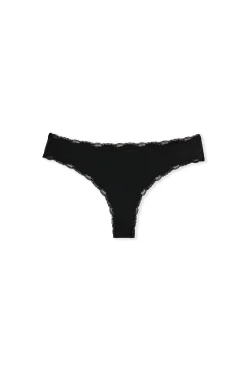 Tanga avec détails dentelle