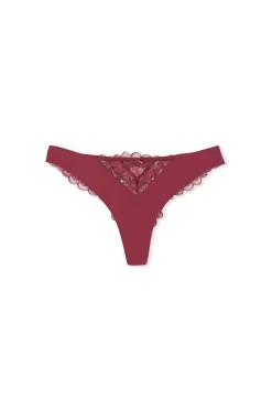 Tanga avec détails en dentelle