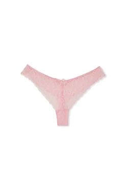 Tanga avec motifs coeurs
