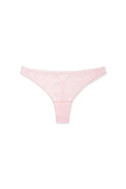 Tanga en broderie cœurs