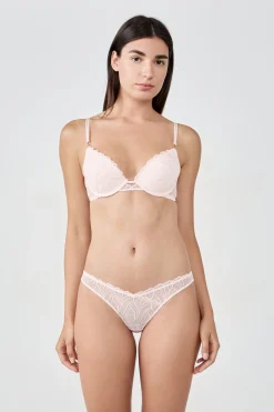 Tanga en broderie florale