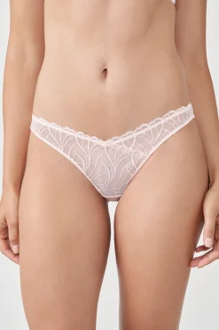 Tanga en broderie florale