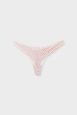 Tanga en broderie florale