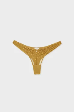 Tanga en broderie florale