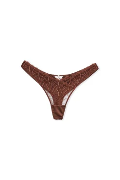 Tanga en broderie florale