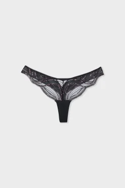 Tanga en broderie perlée