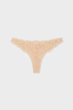 Tanga en dentelle irisée