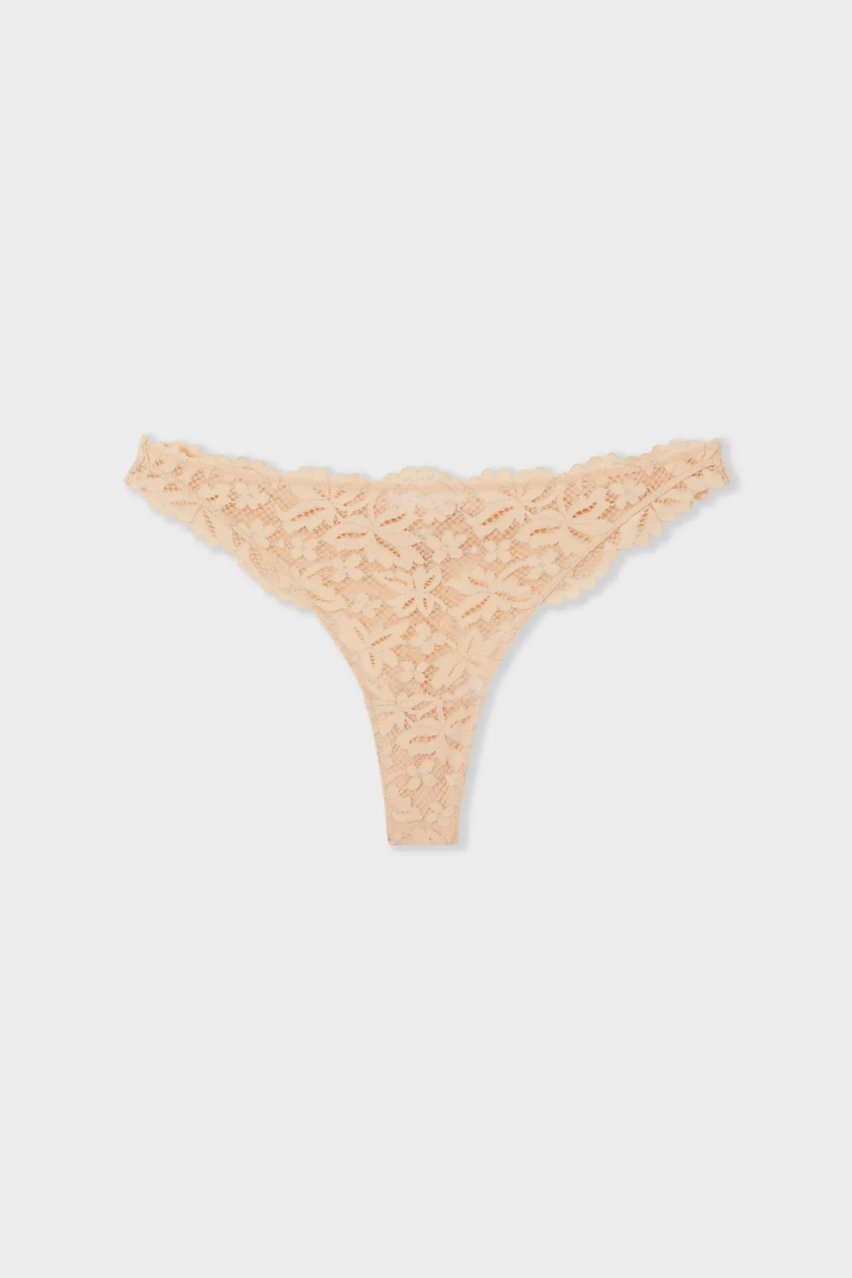 Tanga en dentelle irisée