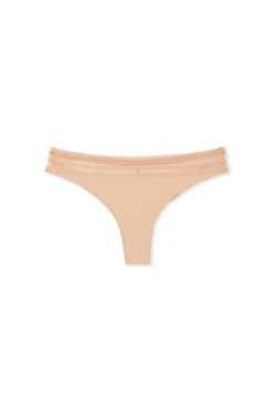 Tanga en microfibre avec détails en dentelle