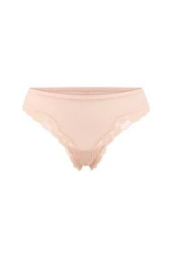 Tanga en microfibre et dentelle