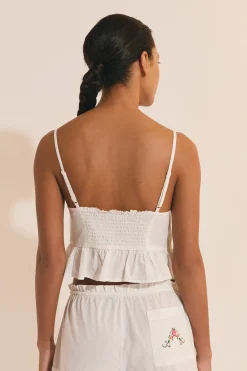 Top de pyjama en coton